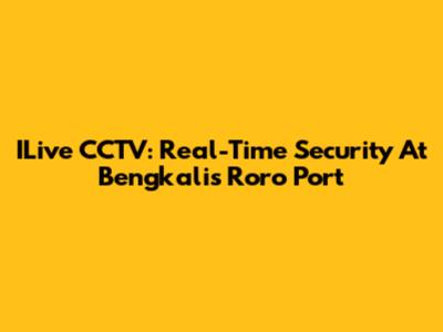ILive CCTV: Real-Time Security At Bengkalis Roro Port