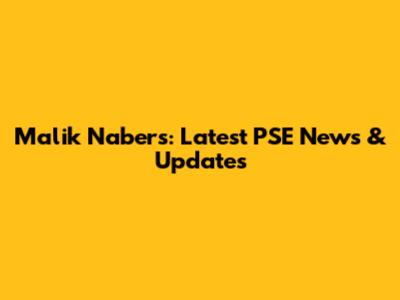 Malik Nabers: Latest PSE News & Updates