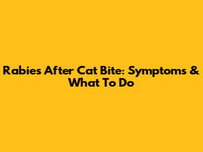 Rabies After Cat Bite: Symptoms & What To Do
