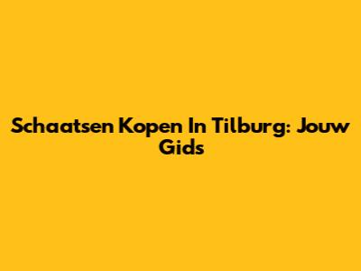 Schaatsen Kopen In Tilburg: Jouw Gids
