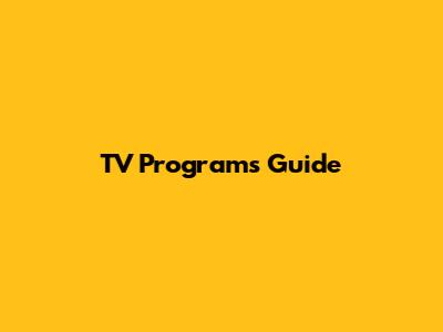 TV Programs Guide