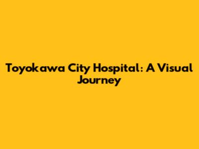 Toyokawa City Hospital: A Visual Journey